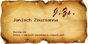 Janisch Zsuzsanna névjegykártya